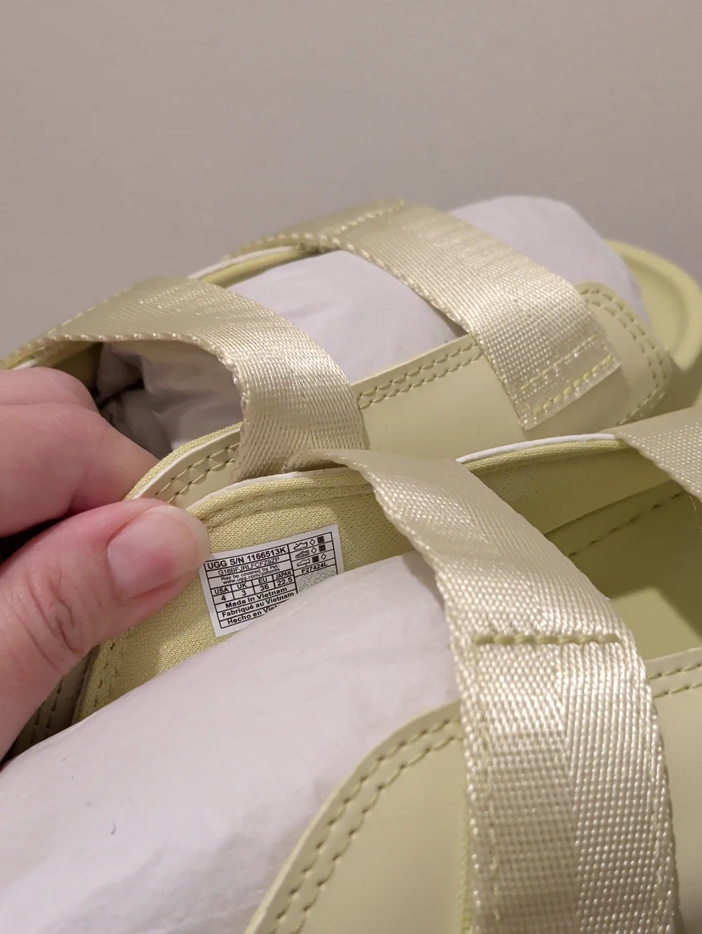 New UGG GoldenGlow Slide sandals